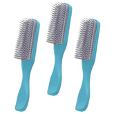 Kuber Industries Hair Brush | Bristles Brush | Hair Brush with Paddle | Brush for Curly wavy Hairs | Suitable For All Hair Types | Hair Brush Styling Hair | Pack of 2 | C19BLE | Blue